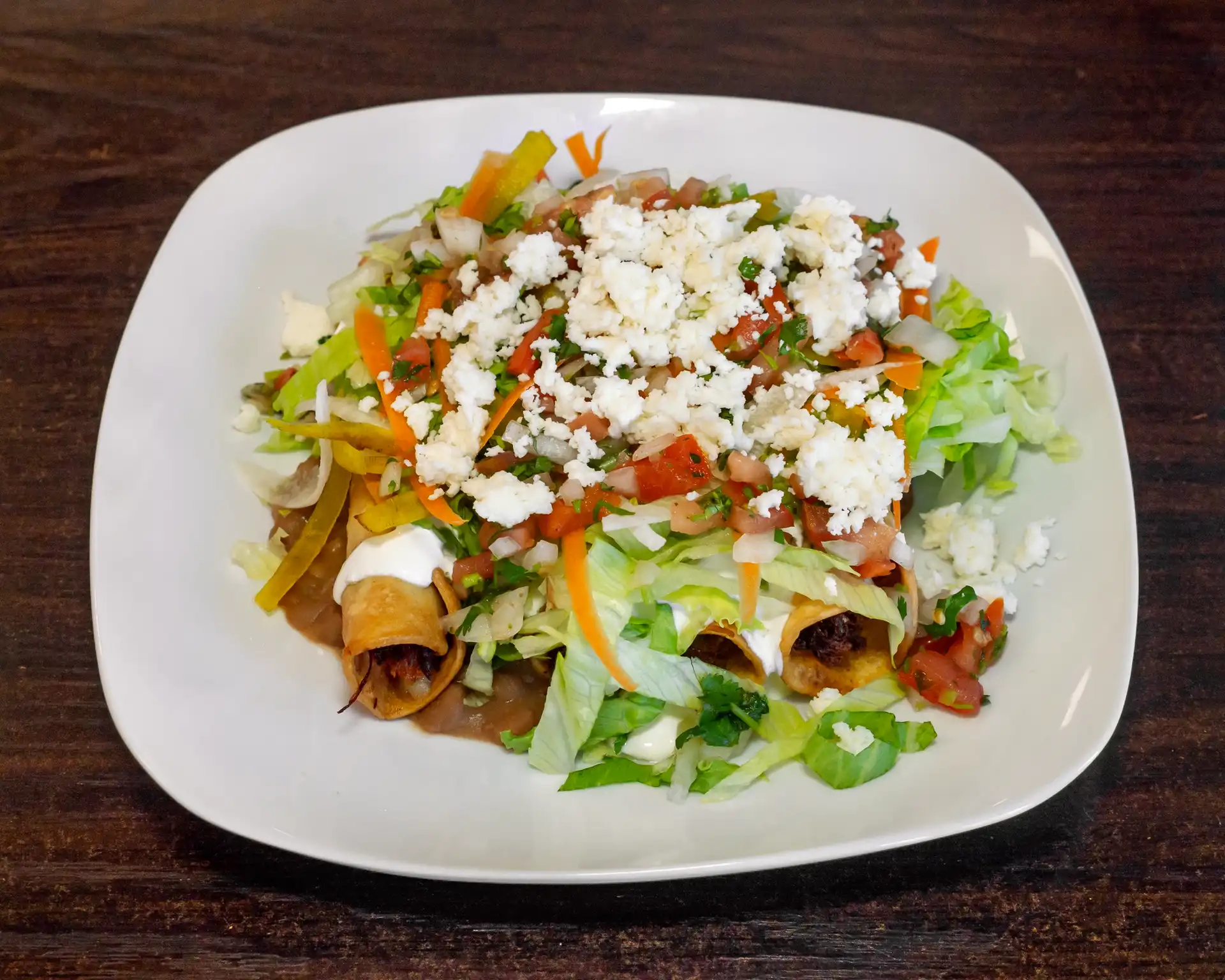 Chicken Tacos Dorados - Crispy golden chicken tacos.